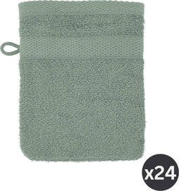 Washandje 15x21cm, stone green - set/2