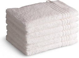 Washandjes Supreme 650 GSM - 100% Egyptisch Katoen - 6 stuks - 16x21 - wit