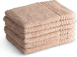 Washandjes Supreme 650 GSM - 100% Egyptisch Katoen - 6 stuks - 16x21 - sand