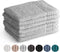 Washandjes Supreme 650 GSM - 100% Egyptisch Katoen - 6 stuks - 16x21 - licht grijs