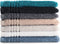 Washandjes Supreme 650 GSM - 100% Egyptisch Katoen - 6 stuks - 16x21 - mozaiek