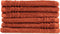 Washandjes Supreme 650 GSM - 100% Egyptisch Katoen - 6 stuks - 16x21 - terracotta