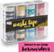 Washi Tape 40pcs - rollen van elk 3 meter - washi-tapes in 40 unieke ontwerpen voor handwerk, journaling, scrapbooking