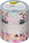 Washi tape folia hotfoil zilver - 4 stuks