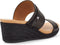UGG Ebele - Dames Sandalen met Sleehak 6,5 cm - Zwart Leer - Maat 37