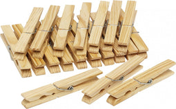 Wasknijper 20 delig xxl hout