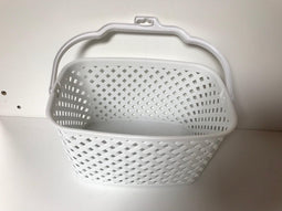 Wasknijpermandje kunststof wit