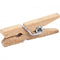 Wasknijpers l: 25 mm b: 3 mm berkehout 30stuks
