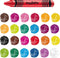 Waskrijt carioca maxi pot 50 stuks assorti | Pot a 50 stuk