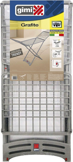 Waslijn Gimi Grafite Grijs Hars (181,5 x 55 x 110 cm)