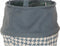 Wasmand DKD Home Decor Pied-de-poule Geel Grijs Donker grijs 28 x 28 x 28 cm (3 Stuks)