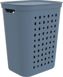 Wasmand Jona kunststof kleur blauw , inhoud 55 liter