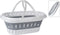 Wasmand opvouwbaar met handvatten kunststof 25 L - Draagwasmand - Wasgoedmand - Wasbox