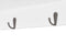 vidaXL Wandschap - Wandplank - 2 deurtjes met glas - wit