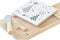 Set voor voorgerechtjes DKD Home Decor Wit Groen Bamboe Keramiek (21,5 x 11,8 x 1,5 cm)