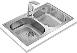 Wastafel met Twee Spoelbakken Teka 115040008