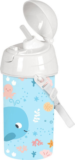 Water bottle Safta Ballenita White Light Blue PVC (500 ml)