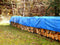 Waterdicht afdekzeil voor universeel gebruik - Lichtblauw - Polyester - 2 x 3 m - 55g/m³