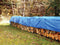 Waterdicht afdekzeil voor universeel gebruik - Lichtblauw - Polyester - 3 x 4 m - 55g/m³