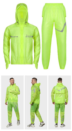 Waterdichte Fietsregenjas met Reflecterende Details | Unisex