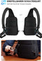 Waterdichte Schoudertas met USB & Hoofdtelefoon Poort - 30x19x10 cm - Ideaal voor Tablet, Reizen & Dagelijks Gebruik