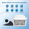 Waterdrop TÜV SÜD Gecertificeerde Filterpatroon - Compatibel met Brita Maxtra - Voor Brita Style, Fun, Marella, Cool, Mavea, Elemaris XL en Flow Watertank - 6 stuks