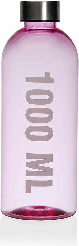 Waterfles Versa Roze 1 L Staal polyestyreen