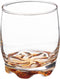 Waterglas gekleurd set van 6 stuks .Drinkglas met gekleurde bodem. 310ml