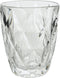 Waterglas glas geruit d8h13cm heldrKSD