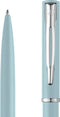 Waterman Allure balpen | babyblauwe pastelkleurige lak | medium punt | blauwe inkt | geschenkverpakking