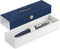 Waterman Allure deluxe balpen | metaal-blauwe lak met geëtste dop | medium punt | blauwe inkt | met geschenkdoos