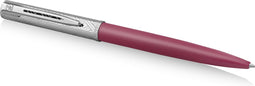Waterman Allure deluxe balpen | metaal-roze lak met geëtste dop | medium punt | blauwe inkt | met geschenkdoos