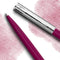 Waterman Allure deluxe balpen | metaal-roze lak met geëtste dop | medium punt | blauwe inkt | met geschenkdoos