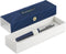 Waterman Allure deluxe vulpen | metaal-blauwe lak met geëtste dop | roestvrijstalen fijne penpunt | blauwe inkt | Met geschenkdoos