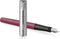 Waterman Allure deluxe vulpen | metaal-roze lak met geëtste dop | roestvrijstalen fijne penpunt | blauwe inkt | Met geschenkdoos
