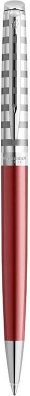Waterman balpen Hémisphère Deluxe Red met palladium detail