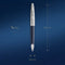 Waterman Carène balpen | Metaal-blauwe lak met palladium detail | Gebeitelde dop | mediumpunt met blauwe inktpatroon | met Geschenkdoos
