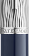 Waterman Carène vulpen | Metaal-blauwe lak met palladium detail | Gebeitelde dop | 18k gouden medium penpunt