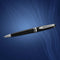 Waterman Expert-balpen | Glimmend zwart met chromen rand | Medium punt | Blauwe inkt | met geschenkdoos
