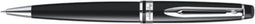 Waterman Expert-balpen | Matzwart met chromen rand | Medium punt | Blauwe inkt | met geschenkdoos