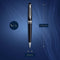Waterman Expert-balpen | Matzwart met chromen rand | Medium punt | Blauwe inkt | met geschenkdoos