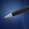 Waterman Expert-balpen | Matzwart met chromen rand | Medium punt | Blauwe inkt | met geschenkdoos