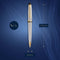 Waterman Expert-balpen | Roestvrij staal met 23-karaats gouden afwerking | Medium punt | Blauwe inkt | met geschenkdoos