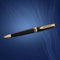 Waterman Expert-balpen | Zwart glanzend met 23k gouden afwerking | Medium penpunt | Blauwe inkt | Geschenkverpakking