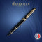 Waterman Expert rollerballpen | glanzend zwart met 23-karaats gouden trim | fijne punt | zwarte inkt | geschenkverpakking