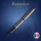 Waterman Expert Rollerballpen | Metallic zilveren lak met rutheniumdetails | Fijne punt | Zwarte inkt | Met geschenkverpakking