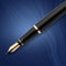Waterman Expert-vulpen | Glanzend zwart met 23k gouden afwerking | Fijne penpunt | Geschenkverpakking