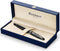 Waterman Expert-vulpen | Matzwart met chromen rand | Medium penpunt | Geschenkverpakking