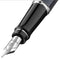 Waterman Expert vulpen | Metaal-blauwe lak met palladium detail | Gebeitelde dop | Roestvrij staal fijne penpunt