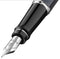 Waterman Expert vulpen | Metaal-blauwe lak met palladium detail | Gebeitelde dop | Roestvrij staal medium penpunt